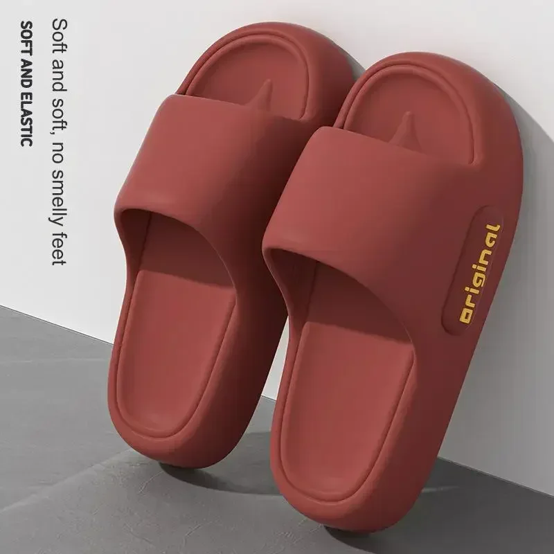 Chanclas informales de suela suave para hombre y mujer, sandalias antideslizantes para el baño y la playa, zapatos de verano