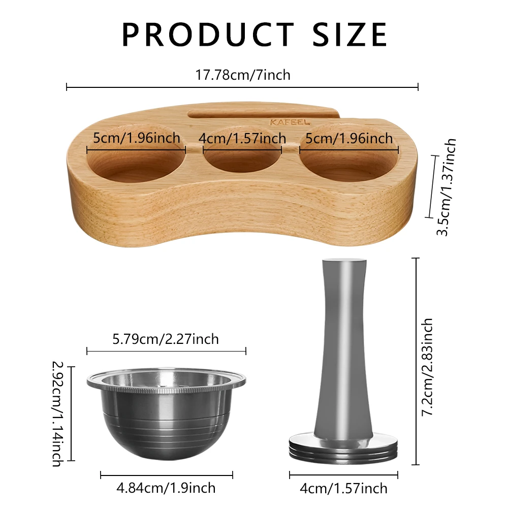 230ML Coffee Capsules Filling Rack With Refillable Capsule Compatible With Vertuoline Pop Models Coffee Tools