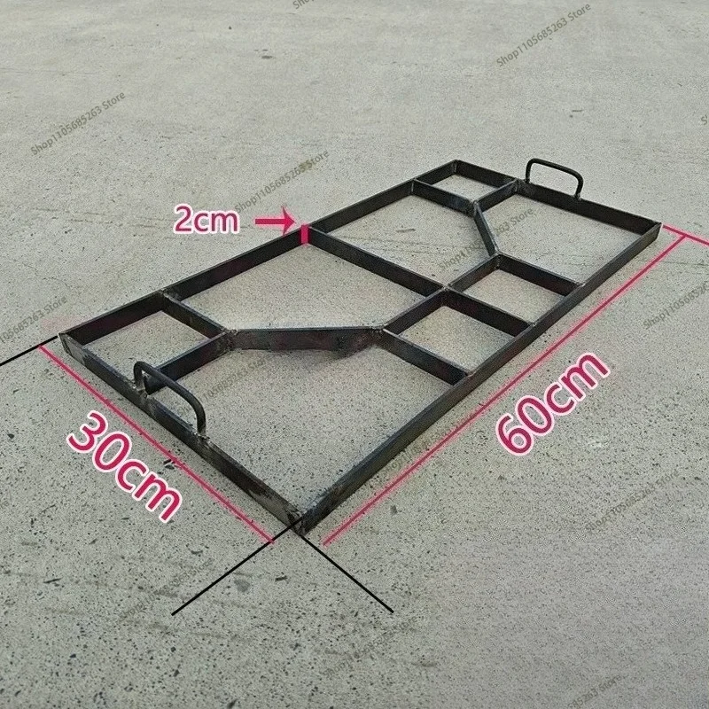 Courtyard aisle cement embossed floor concrete pavement indentation mold garden corridor ground anti-skid steel
