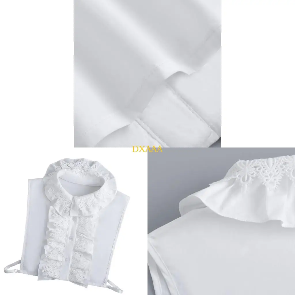 

DXAA White Lace Layered Collar Detachable Collar Decorative Neck Accessory for Women