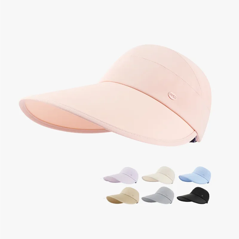 

Air Top Sun Protection Hat Women's New Summer Outdoor Bucket Hat plus-Sized Widened Brim Full Face Sun Hat All-Matching Hat