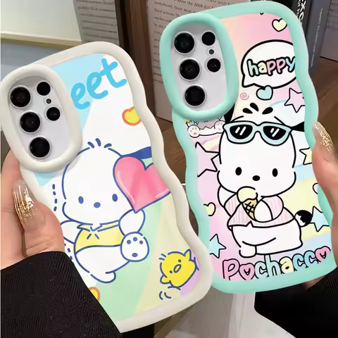 Case for Samsung Galaxy S24+ S25 S24 S23 Plus S20 FE S22 Ultra S21 S25+ Soft Phone Cover HelloS Pochacco