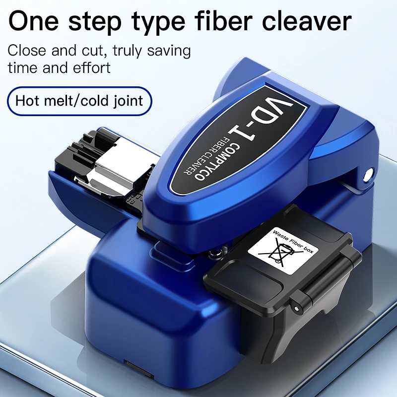 COMPTYCO VD-1 One-step Fiber Cleaver Fully Automatic Fiber Optic Cutter FTTH Tool Optical Fiber Fusion Splicer Cutting Knife