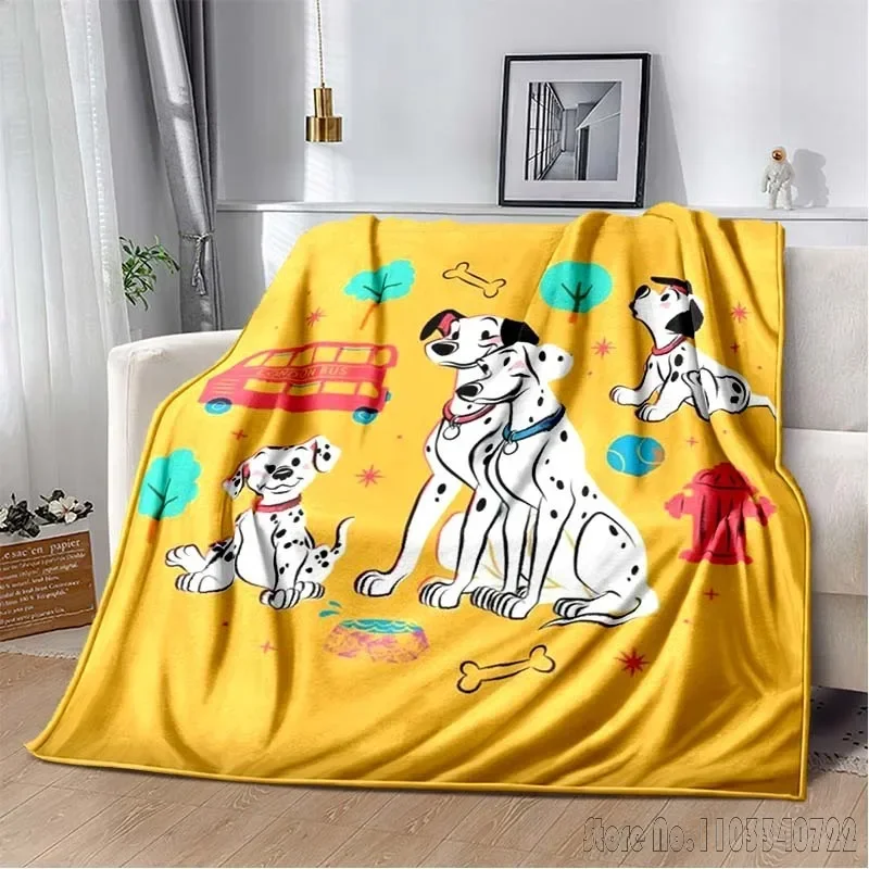 Disney 101 Dalmatians Decorative Blanket Comfortable Soft Portable Travel Picnic Blanket Gift for Family or Friends