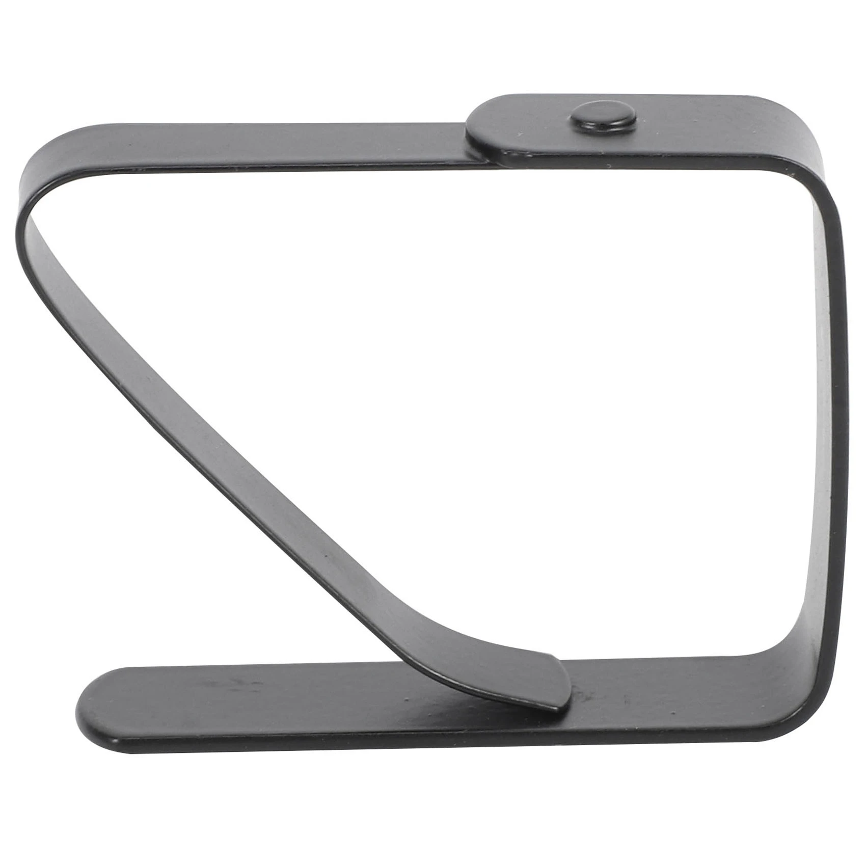 8 Pak Taplak Meja Stainless Steel Hitam Taplak Meja Klip Tempat Kain