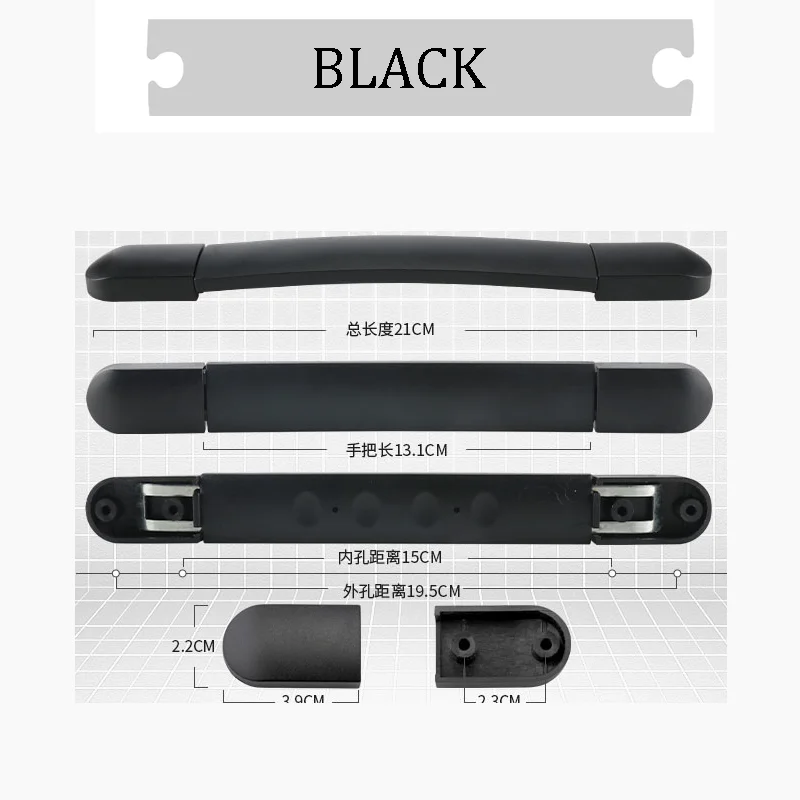 For ACE Luggage Handle Replacement  Silent Shock Absorption Broken Handle Comfortable Soft Rubber Grip