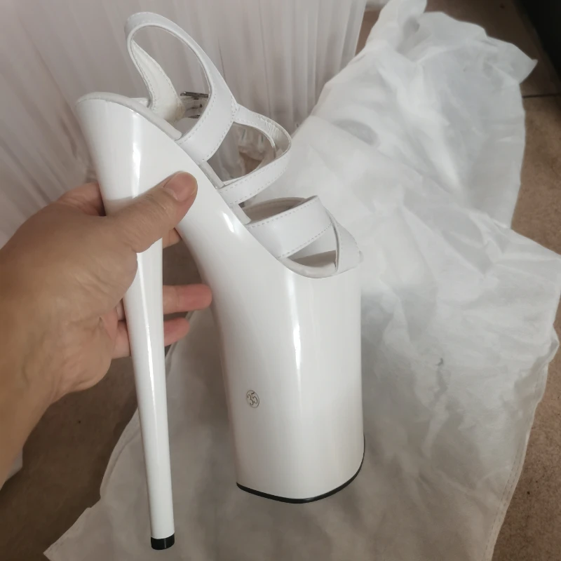 Summer Women's Sandals Excellent Quality Sexy 23CM Thin High Heels Stilettos Waterproof Fashion Show Catwalk Shows Pumps