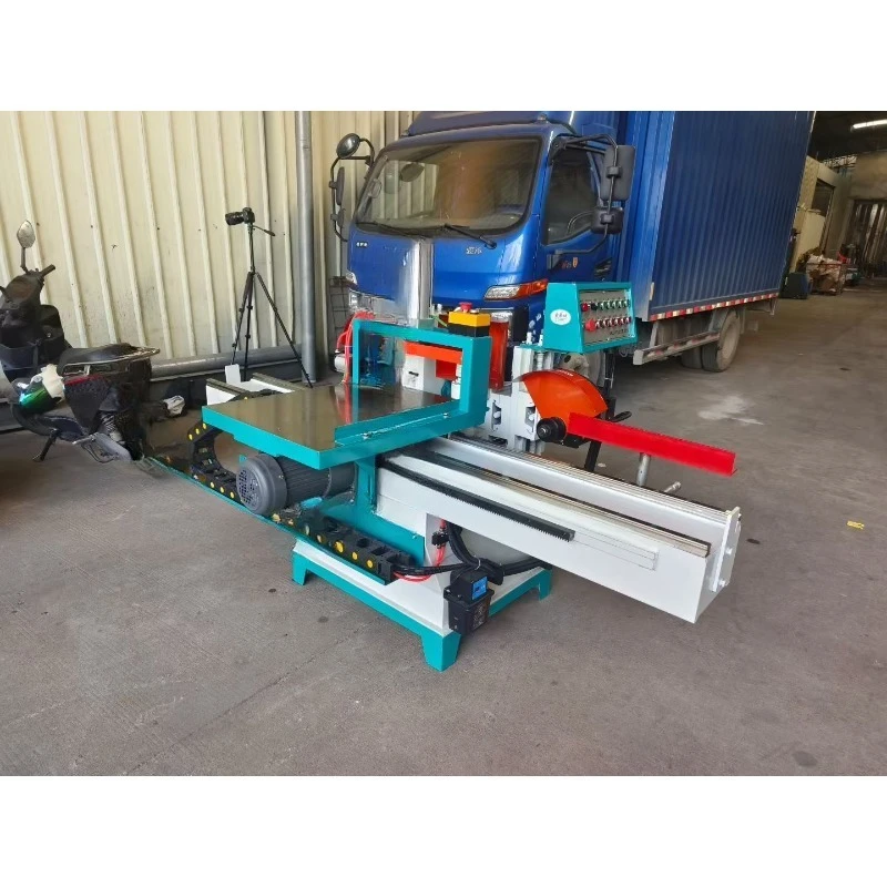 Precision Motorized Five Disc Saw Tenoning Machine Wood Tenon Mortising Machine Semi-Automatic 6000 RPM