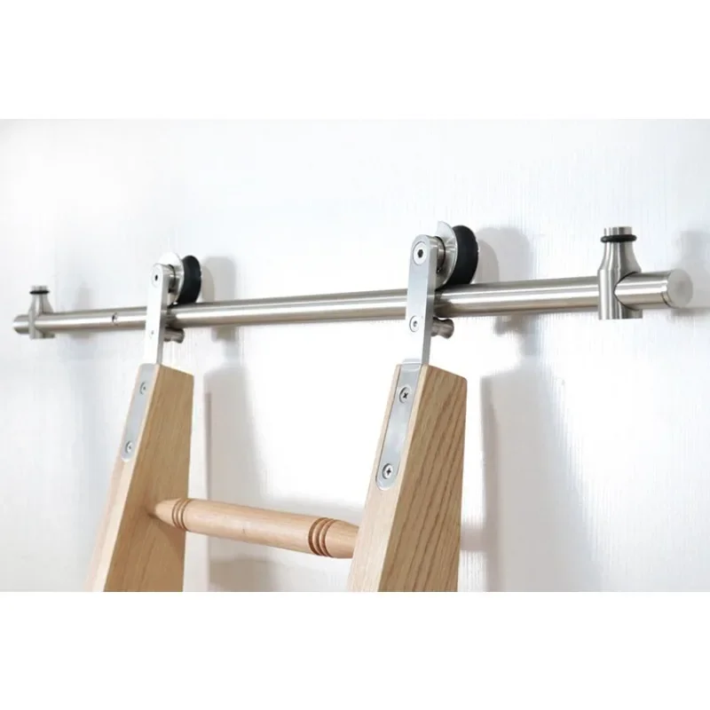 LT60 Stainless Steel Stair Accessories Bookcase Accessories Mobile Handrails Ladders Home Library Ladders Sliding Rails Hardware
