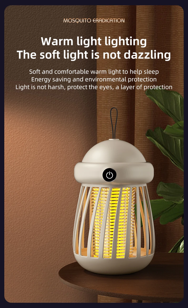 Mückenkiller 2-in-1 UV-Lampe Mückenfänger Nachtlicht USB Wiederaufladbarer Elektrischer Insektenfänger Outdoor-Mückenkiller – Detail 16