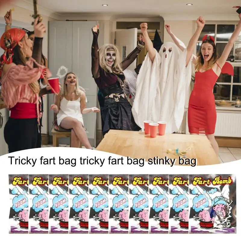 Stinky Prank Toys Portable Halloween Prank Poop Smell Toy Portable Smelly Stinky Bags Odor Stink Bags For Children\'s Day Party