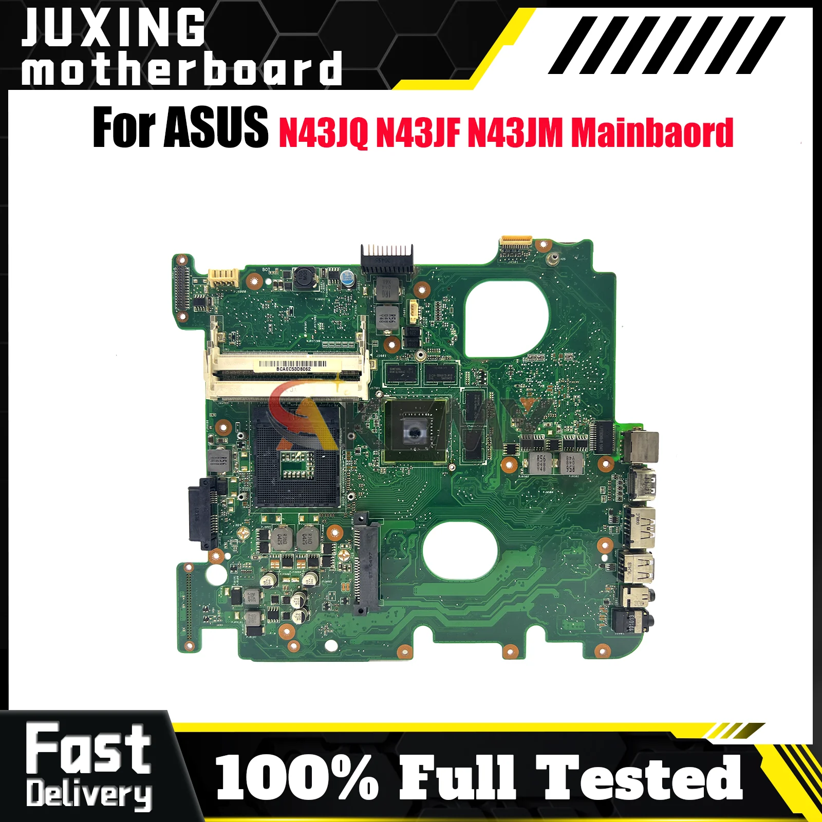 

N43JQ Laptop Motherboard For ASUS N43JQ N43J N43JF N43JM Notebook Mainboard This item is in stock 100% tests OK fast shipping