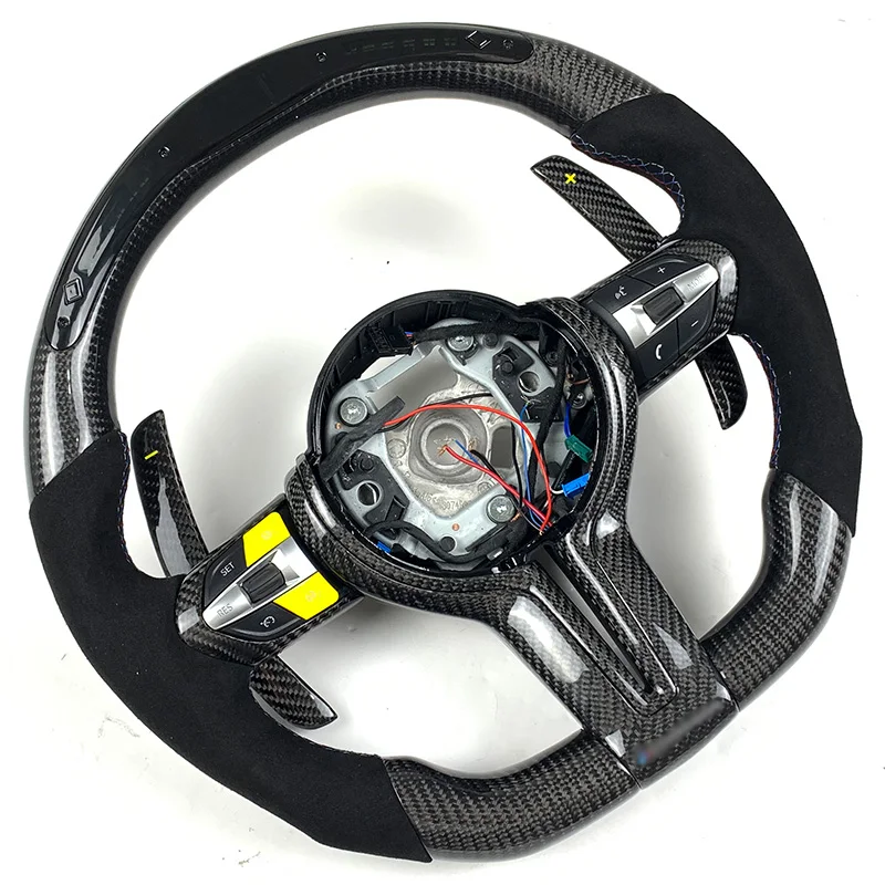 

Carbon Fiber Napa Sport Steering Wheel for BMW M3 M5 F10 F15 F20 F22 F30 F32 F80 F90 High Quality Custom LED Display