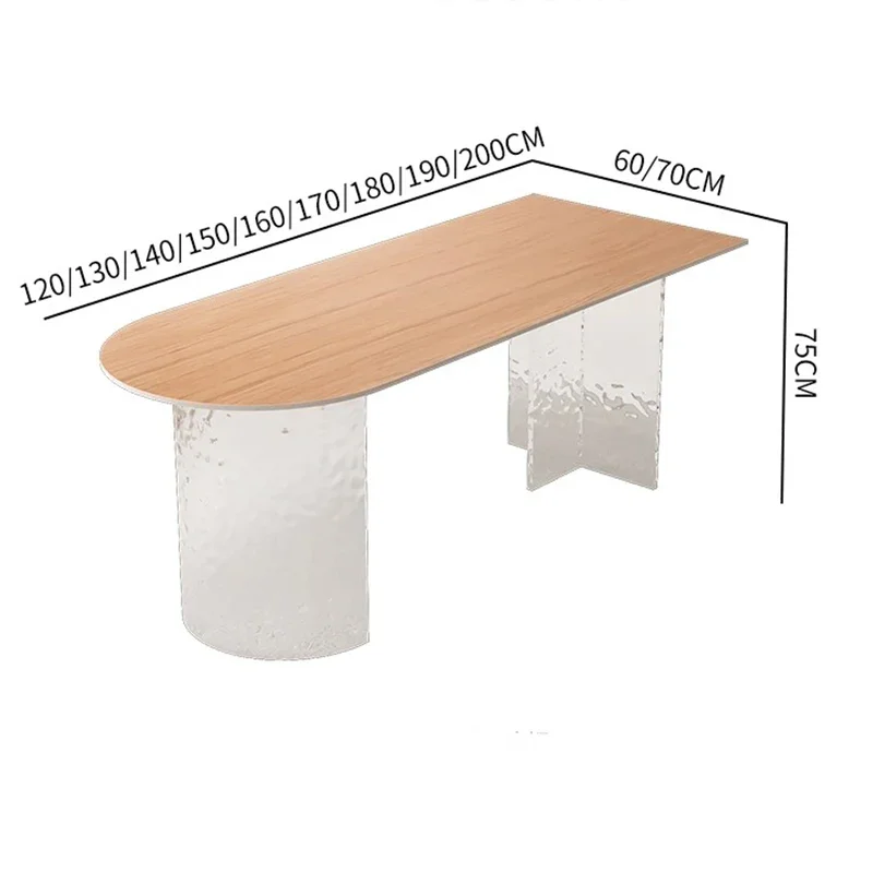 Strong Industrial Sophisticated Dining Table Functional Practical Spacious Polished Dining Table Mesa Cocina Kitchen Furniture
