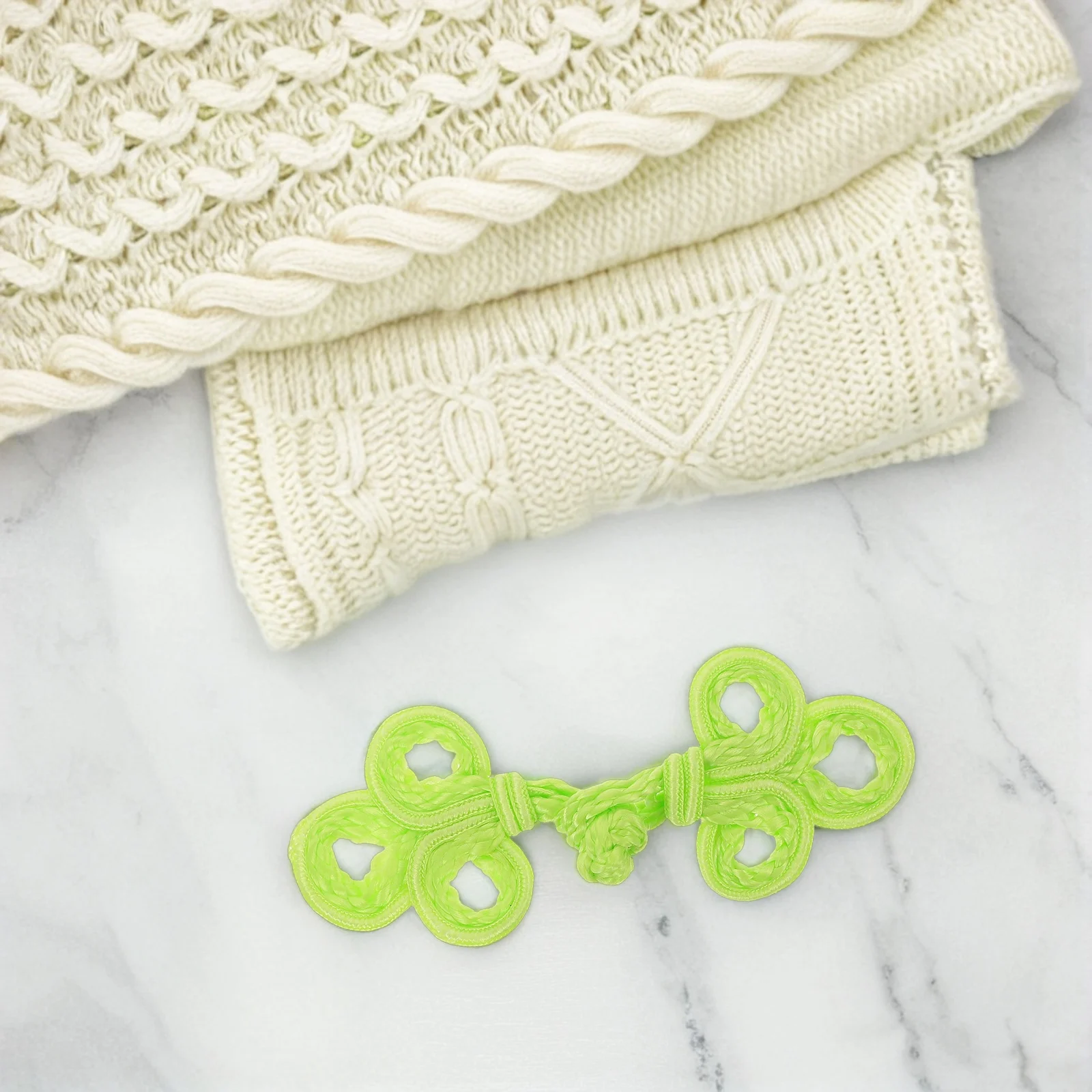 

10Pcs Chinese Knot Buttons Handmade Three-Leaf Frog Closure Traditional Cheongsam Supply Lightweight Breathable Closure Buttons