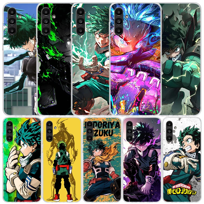 Midoriya Izuku Deku MHA My Hero Phone Case For Samsung Galaxy A17 A37 A57 A16 A15 A14 A13 A56 A55 A54 A53 A36 A35 A34 A33 A26 A2
