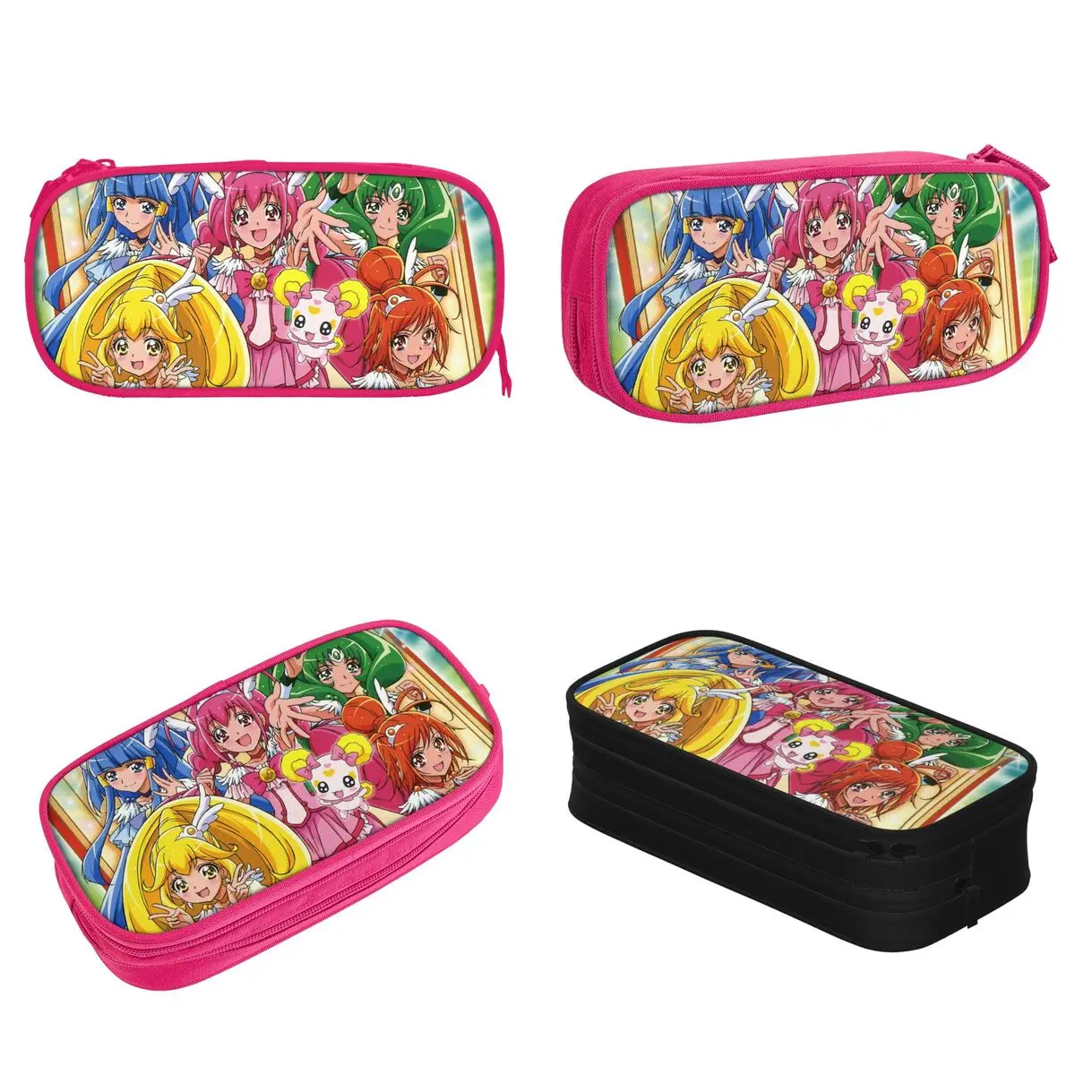 Smile Precure Anime Pencil Cases Glitter Force Yayoi Miyuki Nao Reika Akane Pencilcases Pen Holder Pencil Bags Students School