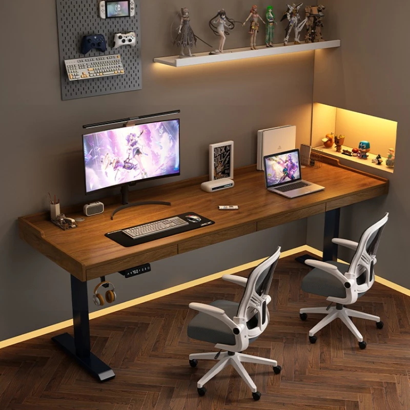 

Electric Standing Desk with Drawer Kids Desk Study Table Bedroom Home Use