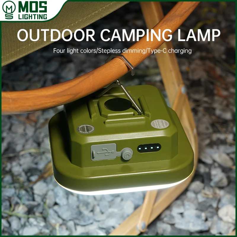 

MOSLIGHTING 9000mAh LED Rechargeable Camping Lantern Magnet Strong Light Zoom Portable Flashlight Tent Lamp Work Repair Lighting