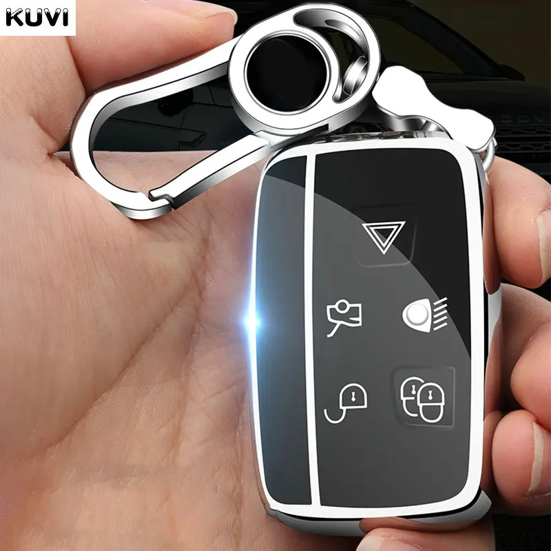 Miękkie etui z TPU na kluczyk samochodowy do Land Rover Range Rover Sport Evoque Freelander Jaguar XF XJ XE XJL XF