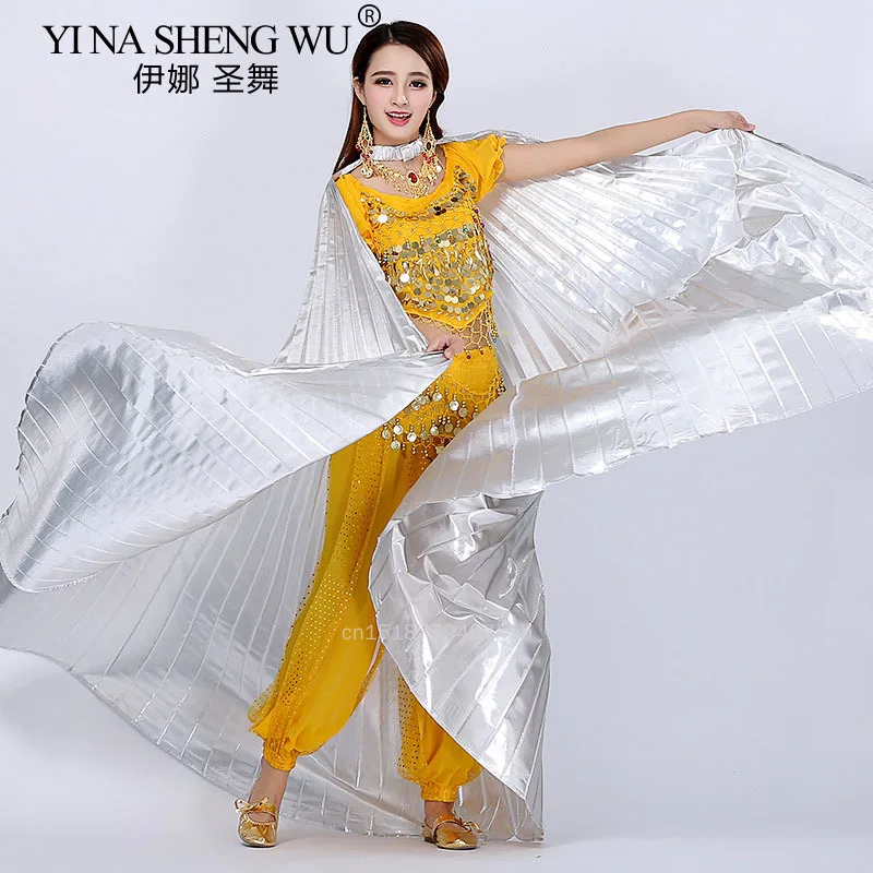 Egyptische Buikdans ISIS Vleugels Carnaval Prestaties Accessoires Professionele Stage Performance Prop Voor Volwassenen Met 1 Paar Stok