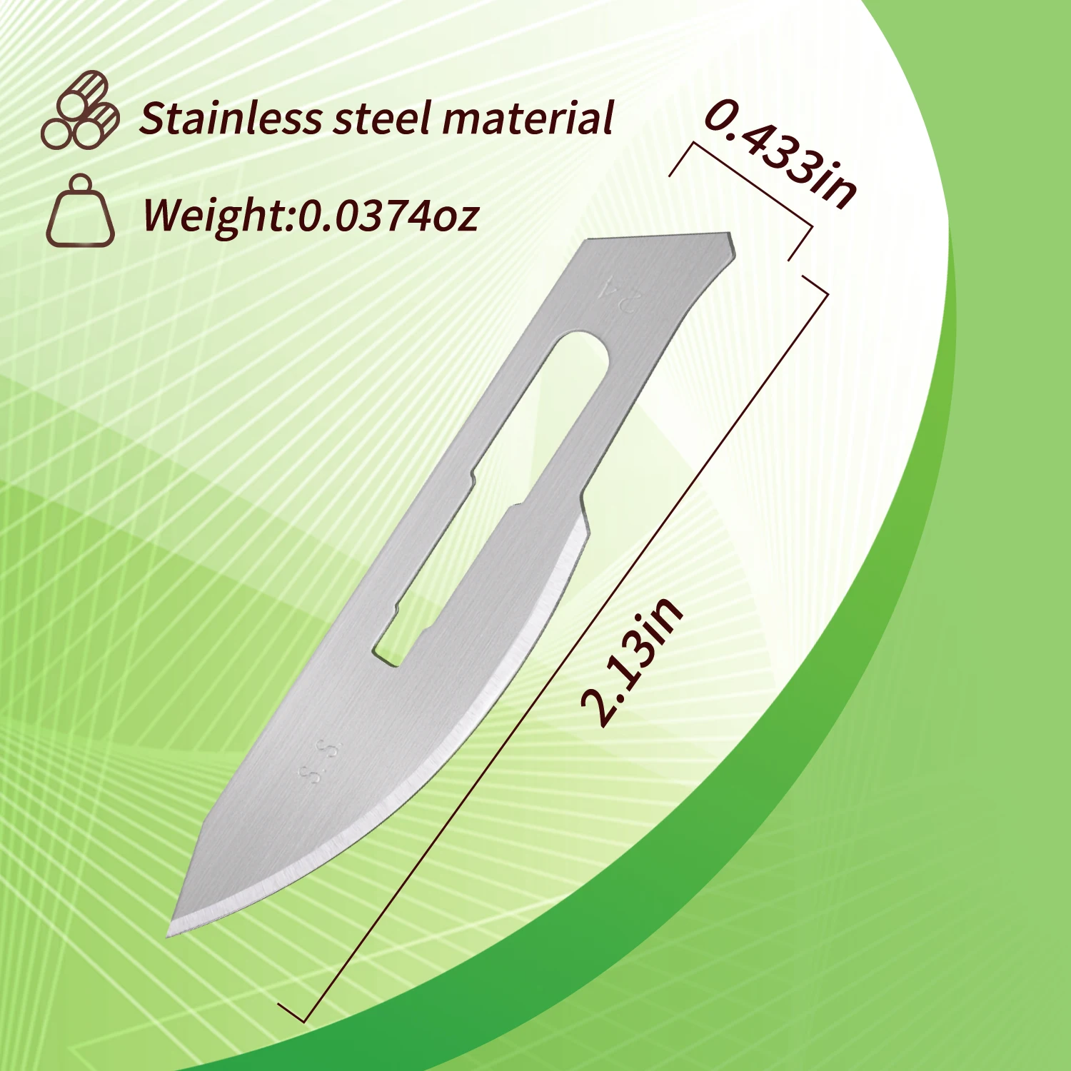 50 pieces of NO.24 stainless steel material in combination Comes with a storage box for easy storage