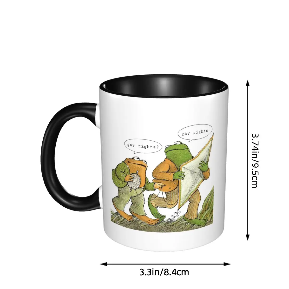 Frog And Toad Gay Rights Mug Funny Ceramic Coffee Cups Tea Mugs Milk Cup Drinkware Gift for Woman Man