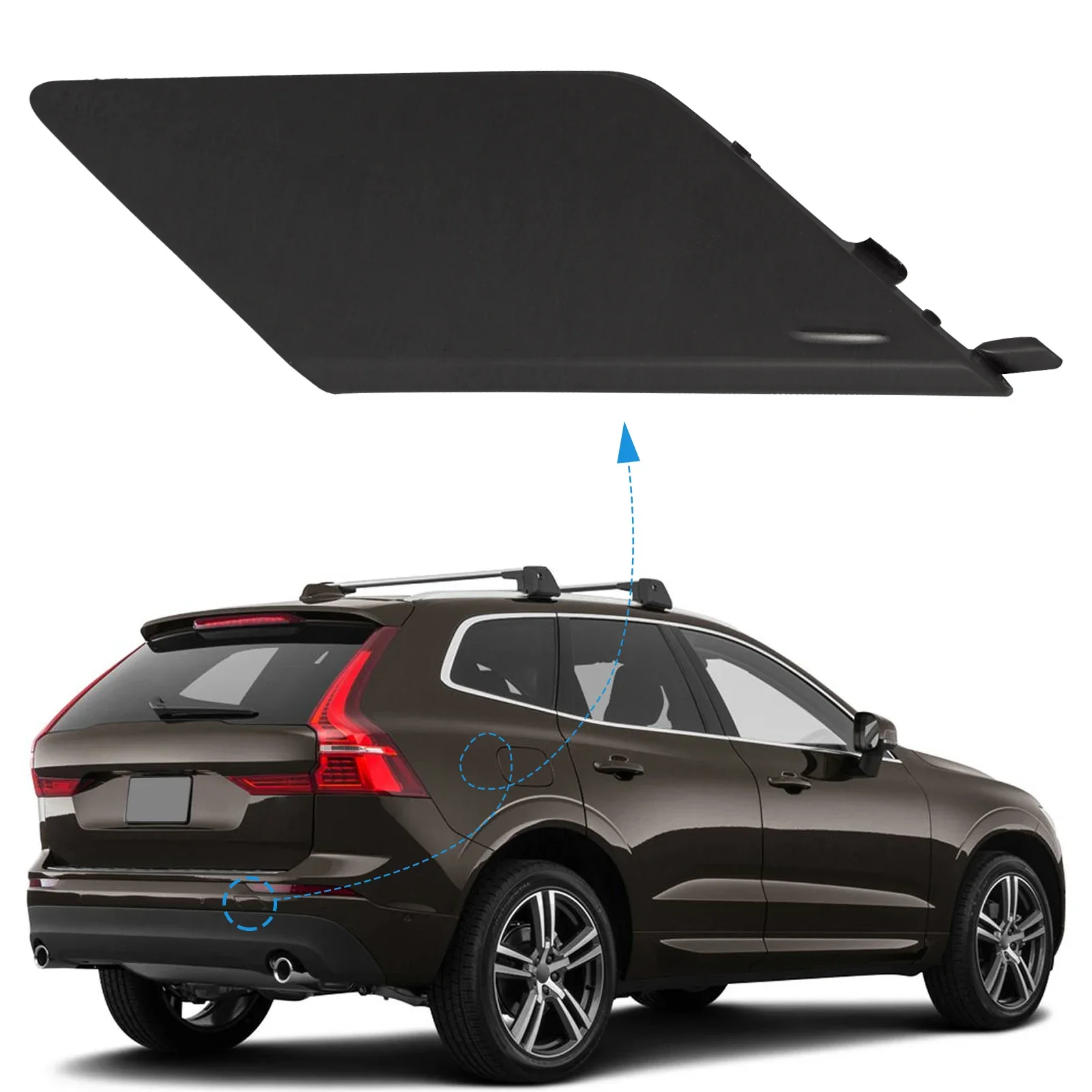 

OLANGDA Rear Bumper Tow Hook Cover Cap Towing Eye Lid Fit For VOLVO XC60 Accessories 2018 2019 2020 2021 31449210 398490342