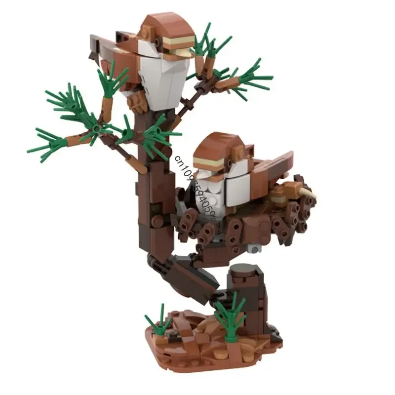 New 404Pcs Hot Selling Animal Series Moc Modular Two Little Birds Model Custom Puzzle Diy Creative Ideas Kid Toy Birthday Gifts