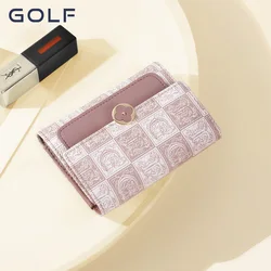 GOLF2023 nuovo portafoglio da donna stampato retrò borsa per carte di immagazzinaggio di grande capacità portafoglio Versatile alla moda in stile corto alla moda