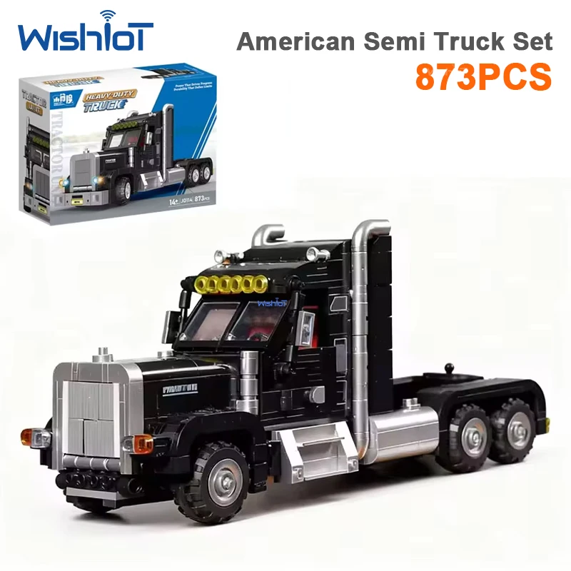 

873PCS Heavy Duty Truck Building Blocks Transport Vehicle Model Creative Construction Bricks Toy For Kids Adults Gift