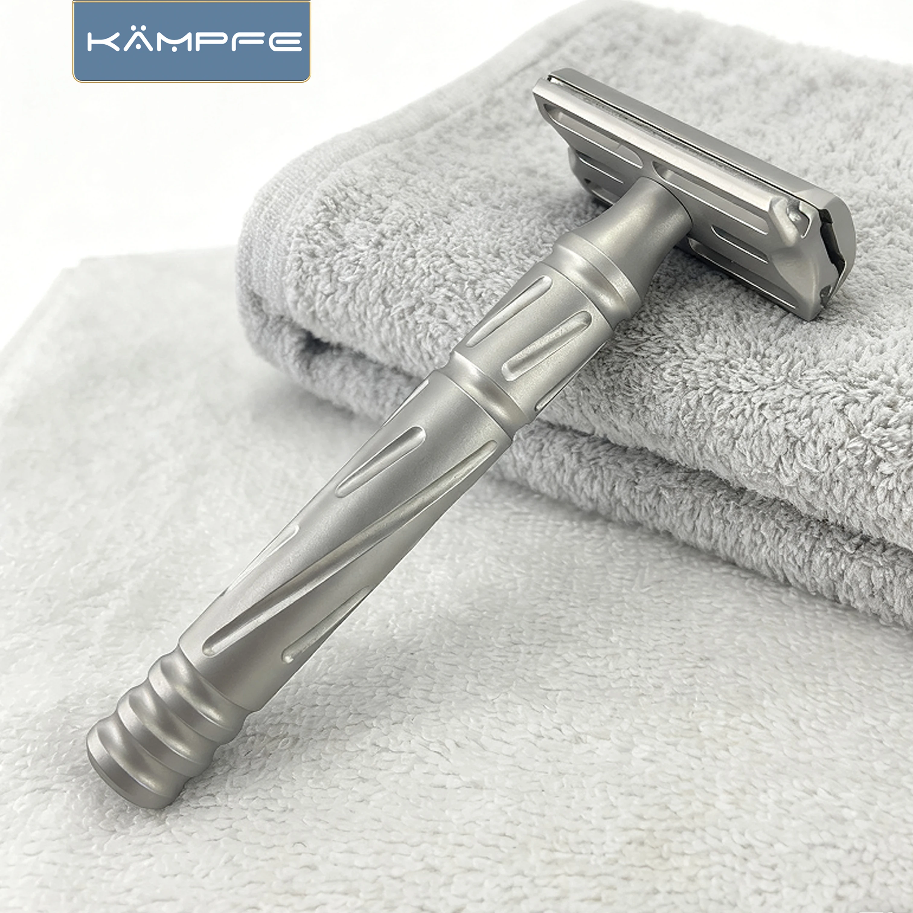 KAMPFE CNC machining Double Edge Men's Traditional Stainless Steel Safety Razor  for Everyday Use beard shaver