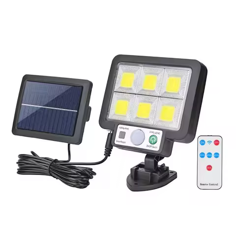 Led solar split lâmpada de parede sensor movimento luz solar 3 modo ao ar livre à prova dwaterproof água emergência rua jardim segurança decoração lâmpada