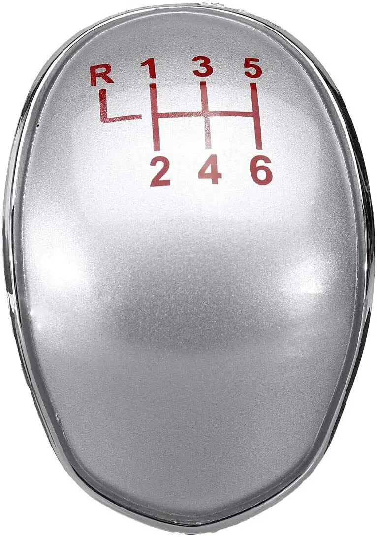 6 Speed Gear Stick Knob Cap Cover Red Pattern For Ford Fiesta Focus St Transit