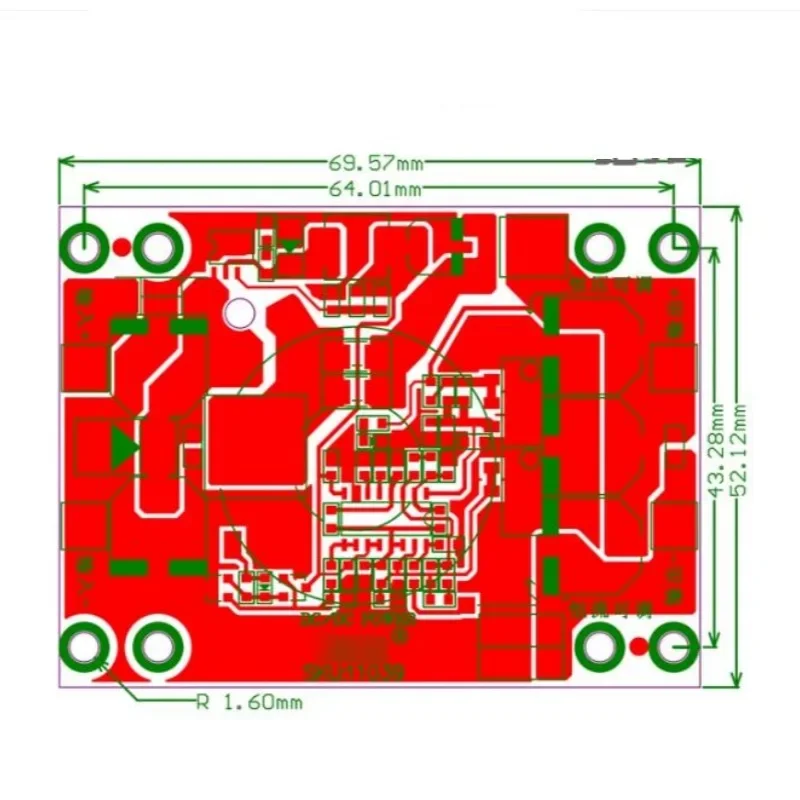 DCDC Automatic Step-down Module Aluminum Base Plate180WVoltage-stabilizing power board10.5-70VTurn2.5-58V8A