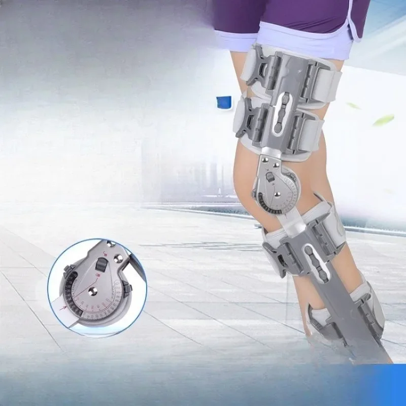 Knee brace, adjustable knee brace after leg fracture, knee brace for ligament injury