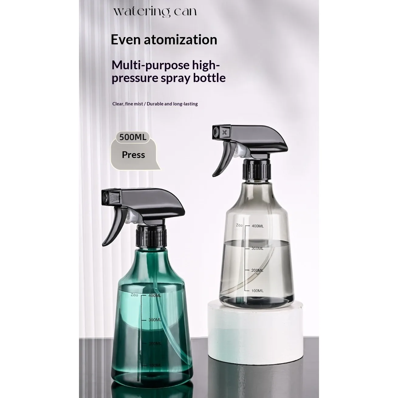 Portable Small-Sized Mist Spray Bottle for Travel Lightweight Hydration Sprayer Compact Fine Mist Water Dispenser