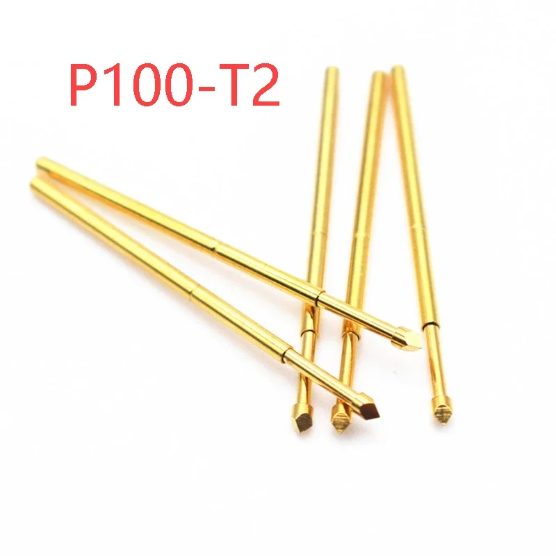 100PCS PA100-T2 Spring Test Probe Pin Tube Outer Diameter 1.36mm Needle Total Length 33.35mm Used To Test Circuit Board