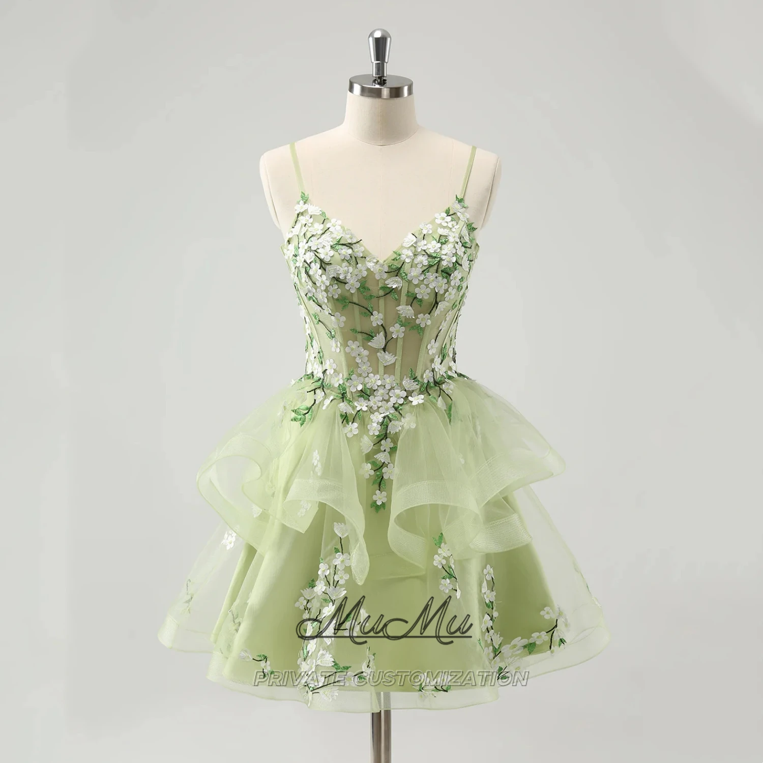 

MuMu Customized Prom Dresses Luxurious Cocktail Evening Dresses 2025 green Short Dresses Elegant Party Dresses Bridesmaid Dress