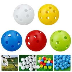 50 Pcs Golf Practice Ball Training Florball Balls Softball for Golfing Golfs Hollow Multicolor Foam