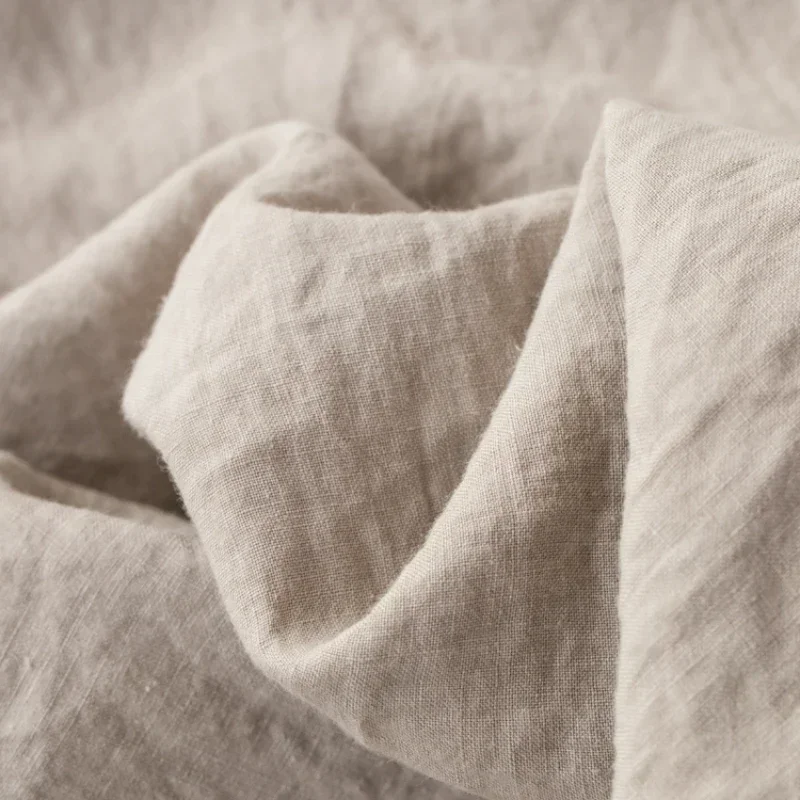 Pure Linen Fabric Stone Frosted Washed Linen Material Clothing for Dresses Cloth By The Meter for Sewing Diy