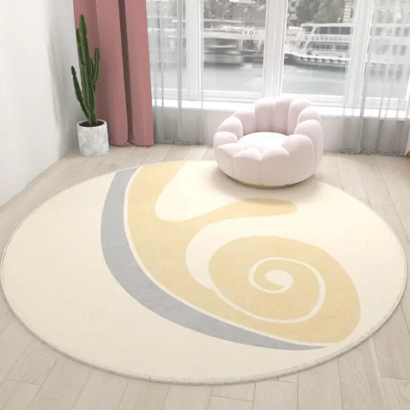

VIKAMA Ins Wind Round Pink Girly Heart Bedroom Bed Blanket Dresser Non-Slip Carpet