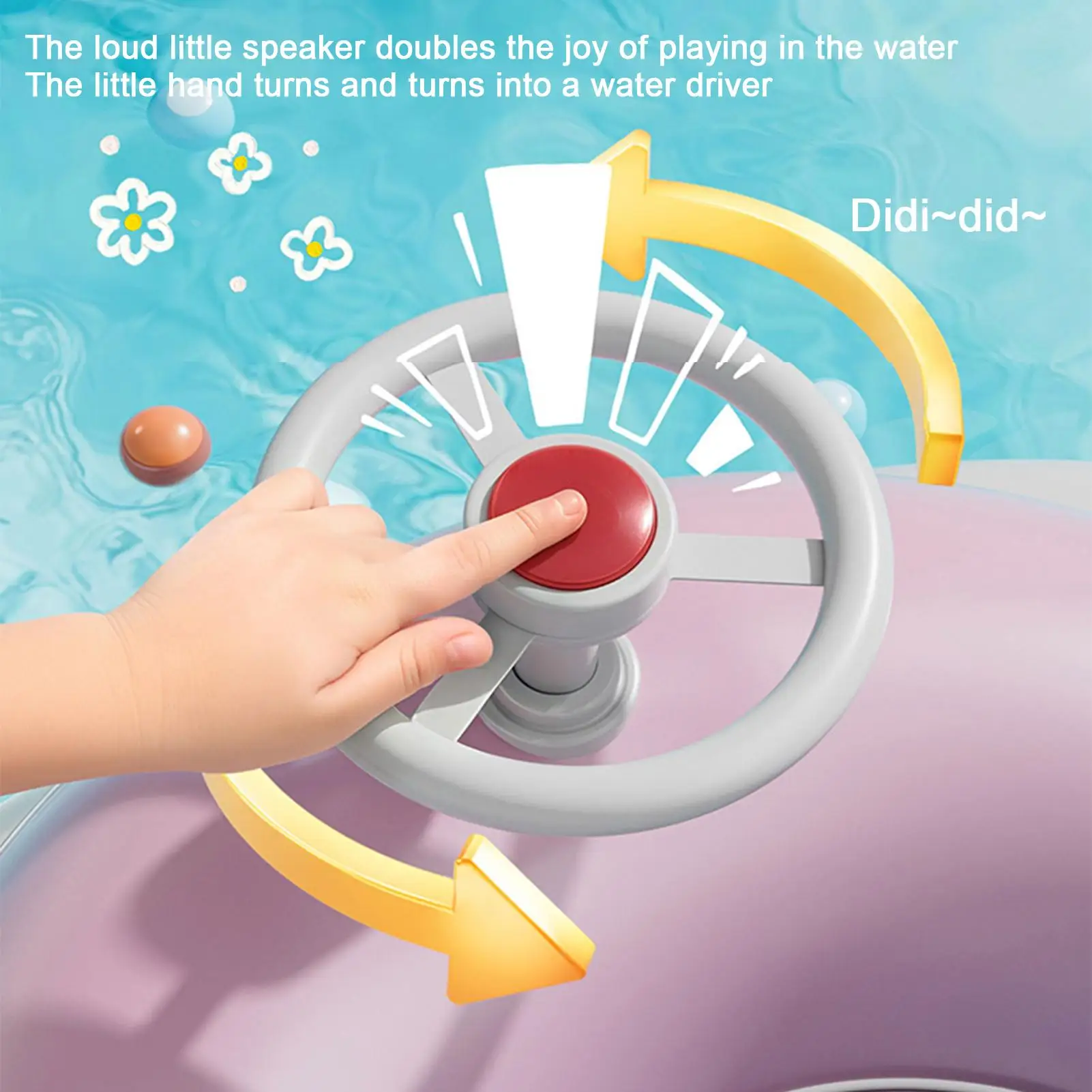 Toddler Pool Float Inflatable Sun Protection Baby Canopy Pool Float Ergonomic Backrest Design Floating Seat Toys For Girls Bath