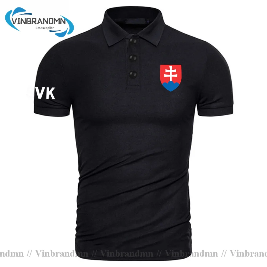 

Slovak Republic Slovakia SVK Slovensko Polo Shirts Men Short Sleeves Fashion Brands Cotton Shirt Printed For Country Nation Team