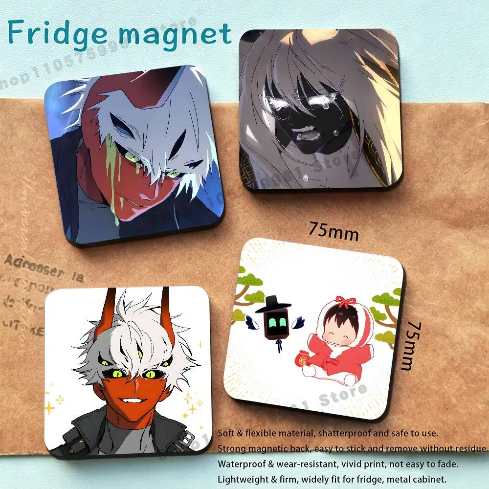 Mori Ryder Miria Cartoon Fridge Magnetic Magnet PVC Memorial Decor for Family Friends Students Adults