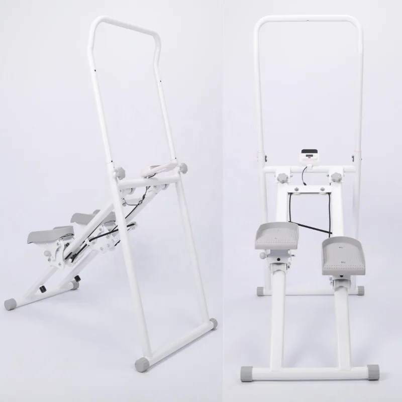 【2026】Foldable Gym Mini Stepper Climbing Bike Machine Adjustable Handle Pedals Plastic Steel Display Countdown 120kg Capacity Ho
