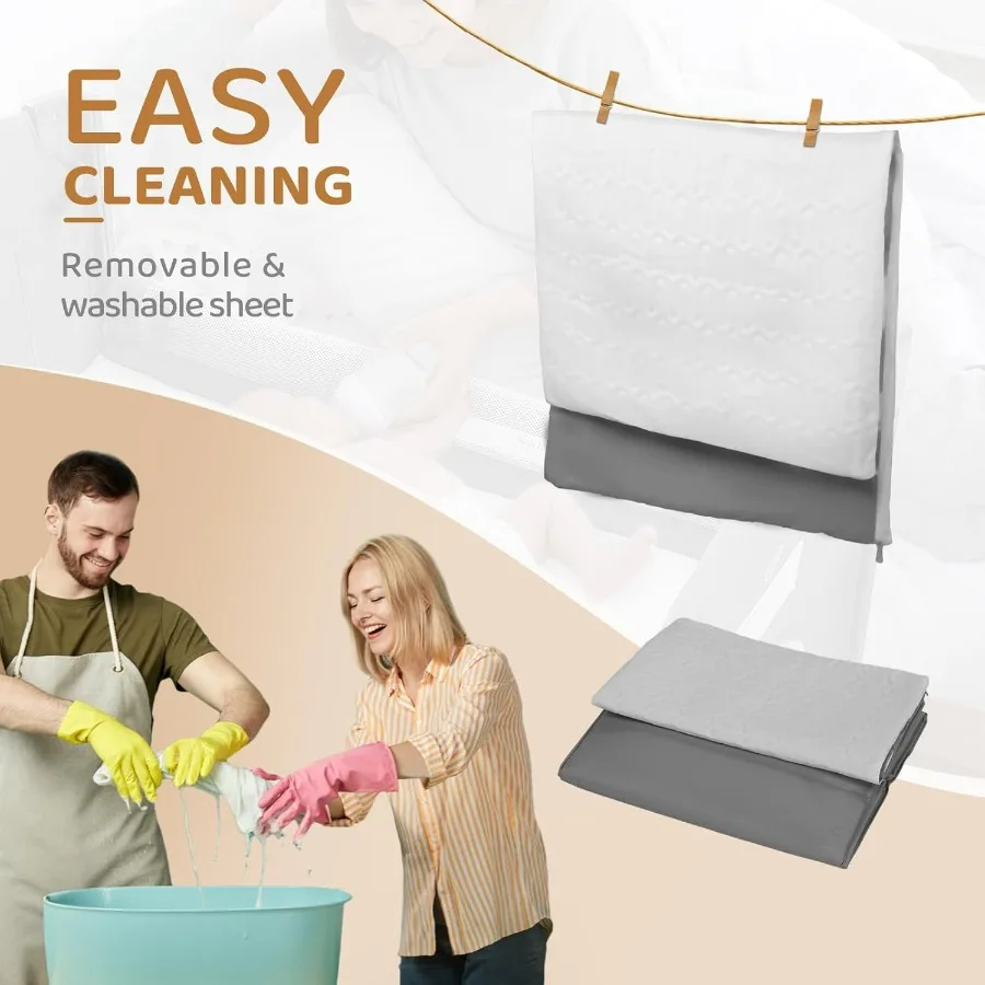 Letto da viaggio portatile e pieghevole rapidamente con ruote e freno per neonati Convertible Pack n Playpen con borsa per il trasporto Ideale per