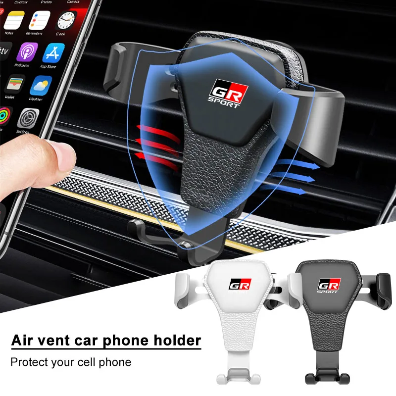 

1Pcs Car Phone Holder Smartphone Navigation GPS Accessories For Toyota GR Sport Corolla Hilux Camry Land Cruiser Yaris Prius