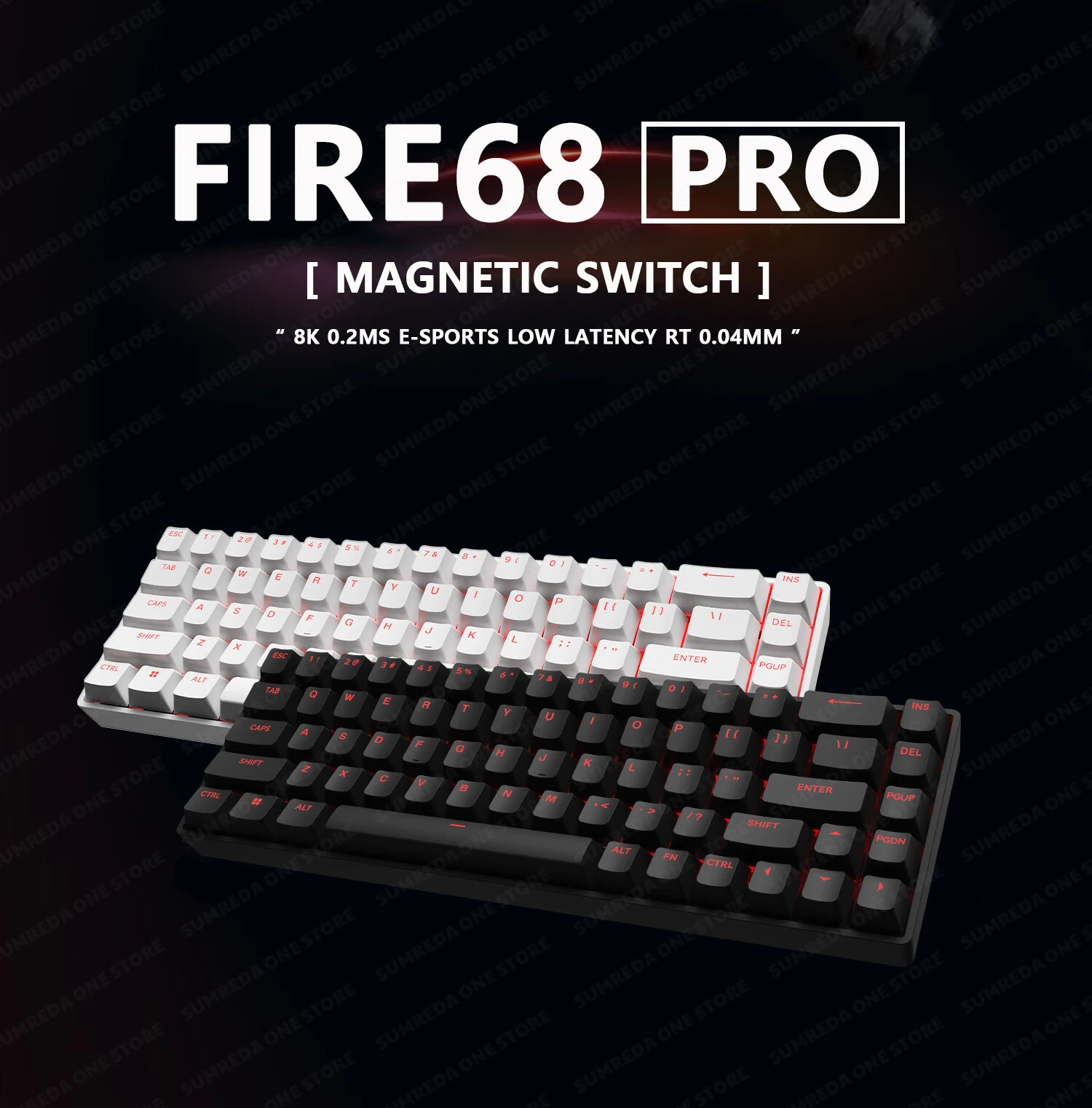 

FR68 Magnetic Switch Mechanical Keyboard 68 Keys E-Sports RT 0.04mm 8K Gaming Keyboard RGB Hotswap Gamer Non-contact Keyboard