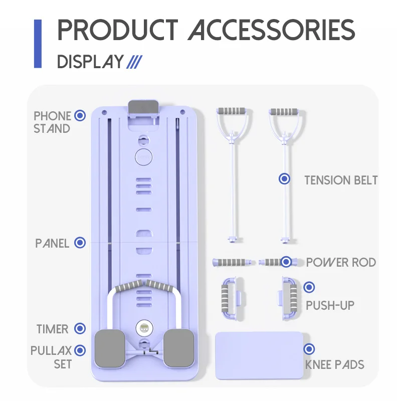 

Wholesale Multifunctional Foldable Prone Board Sets Fitness Training Board Foldable Pilates Board Ab Exercise Roller